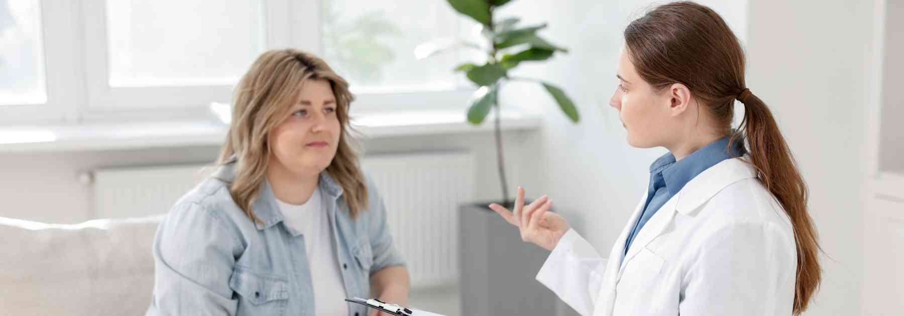 woman having a weight loss consultation with a doctor