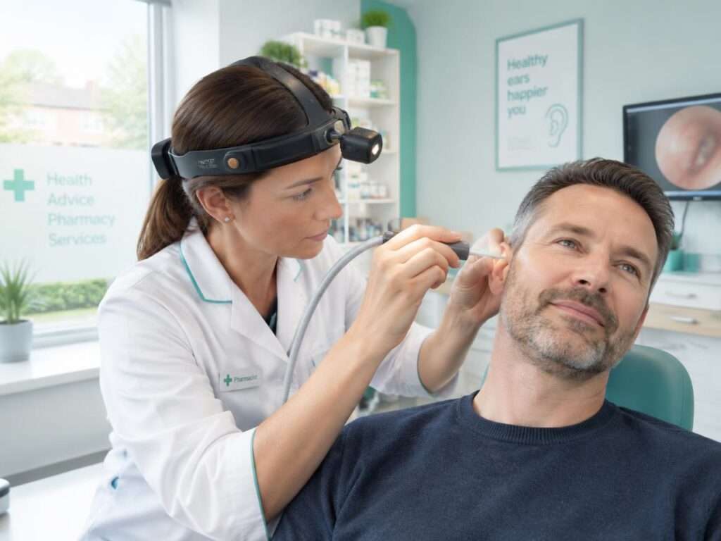 Ear microsuction procedure