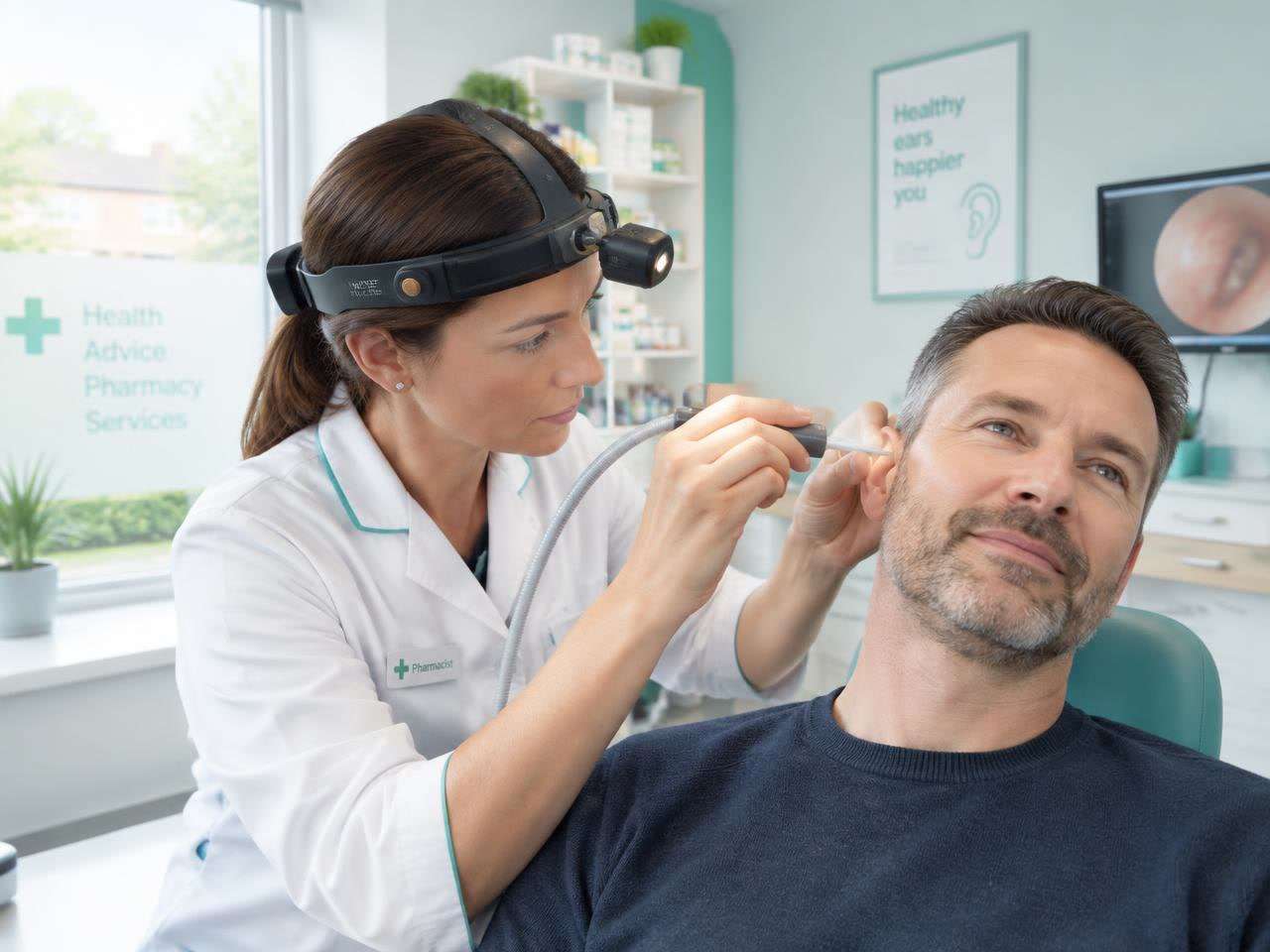 Ear microsuction procedure